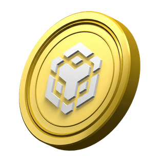 Element ozdobny monety Binance BNB w sekcji zaufania społeczności